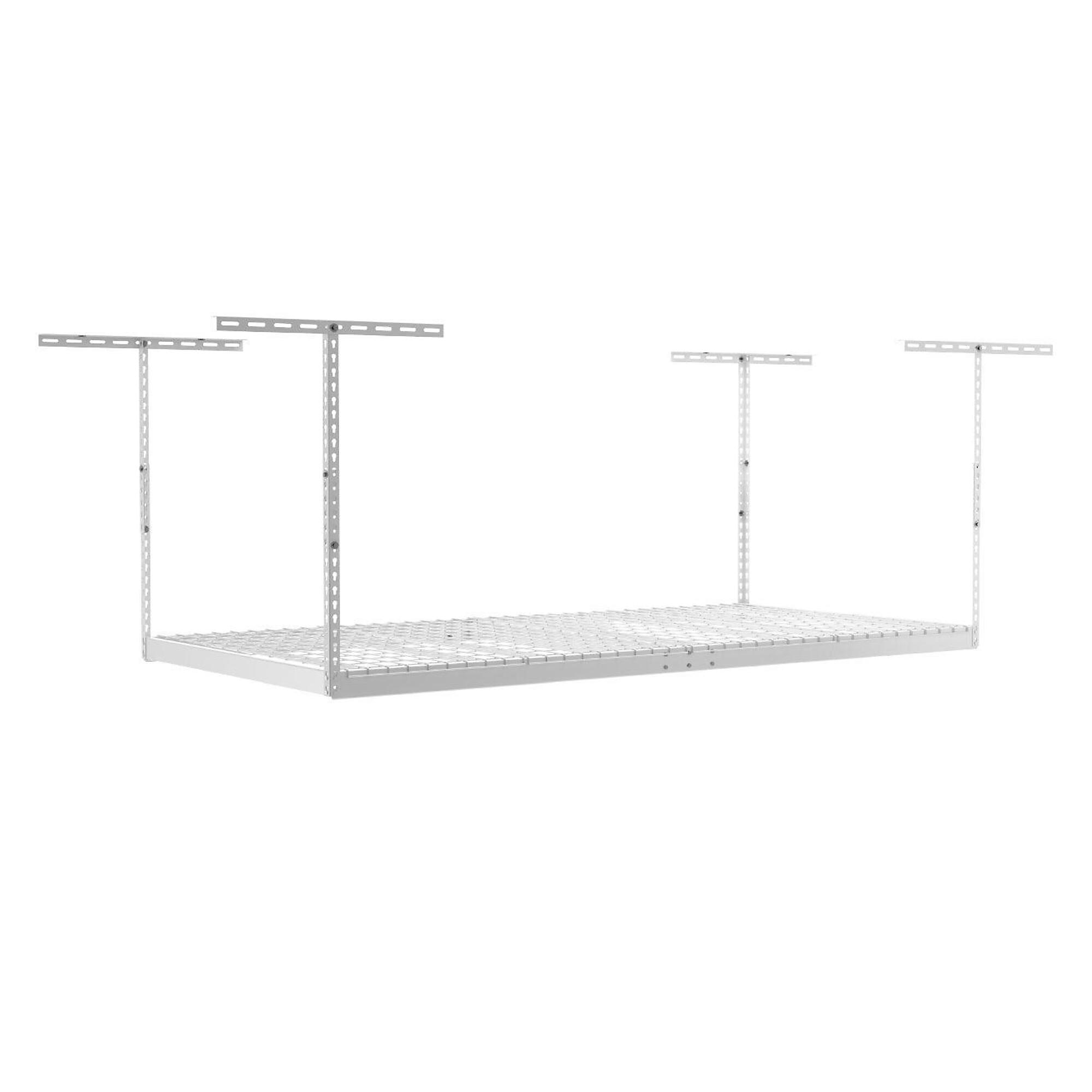SafeRacks 4x8 Overhead Rack White 12" - 24"